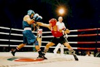 Amateur Boxing Action Shot - Photo : NSIC Collection 